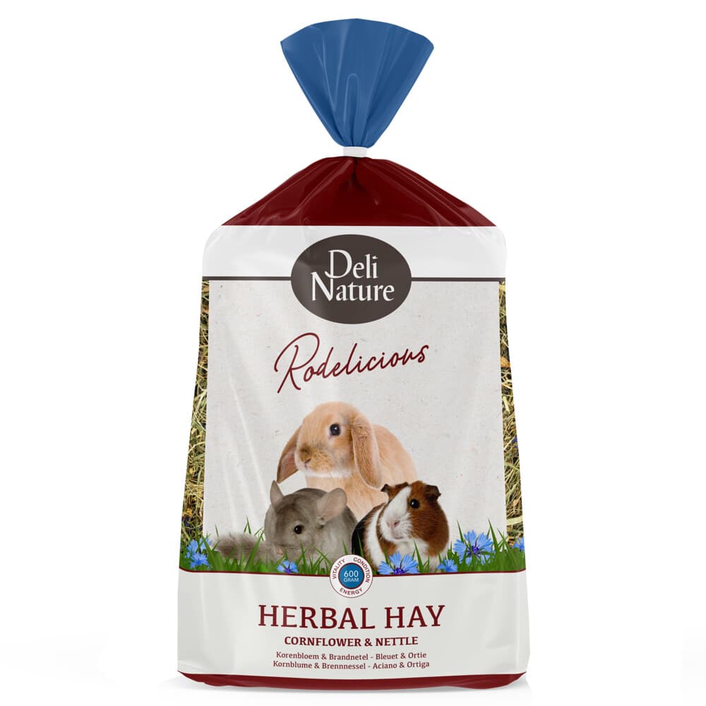 6x Deli Nature Rodelicious Kruidenhooi Korenbloem&Brandnetel 600gr