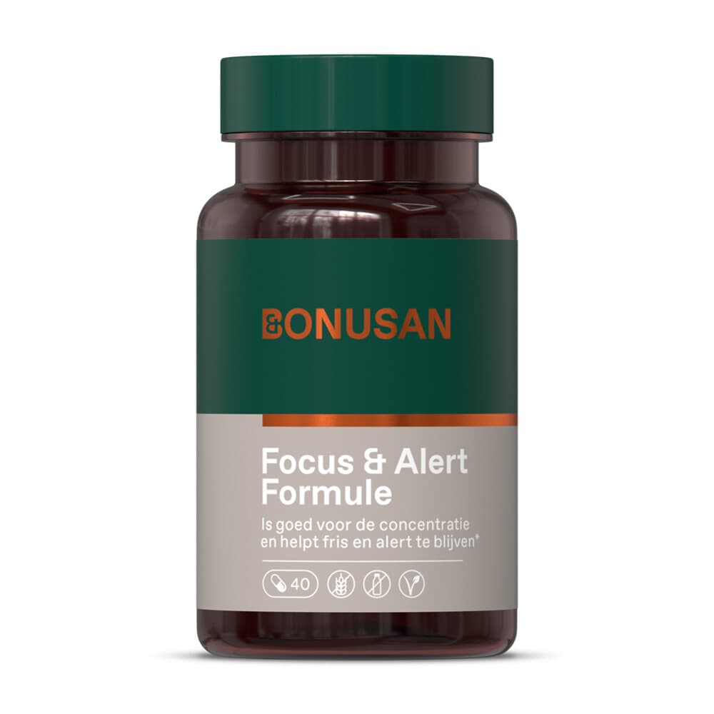 Gratis Verzending: 2x Bonusan Focus en Alert Formule 40 capsules