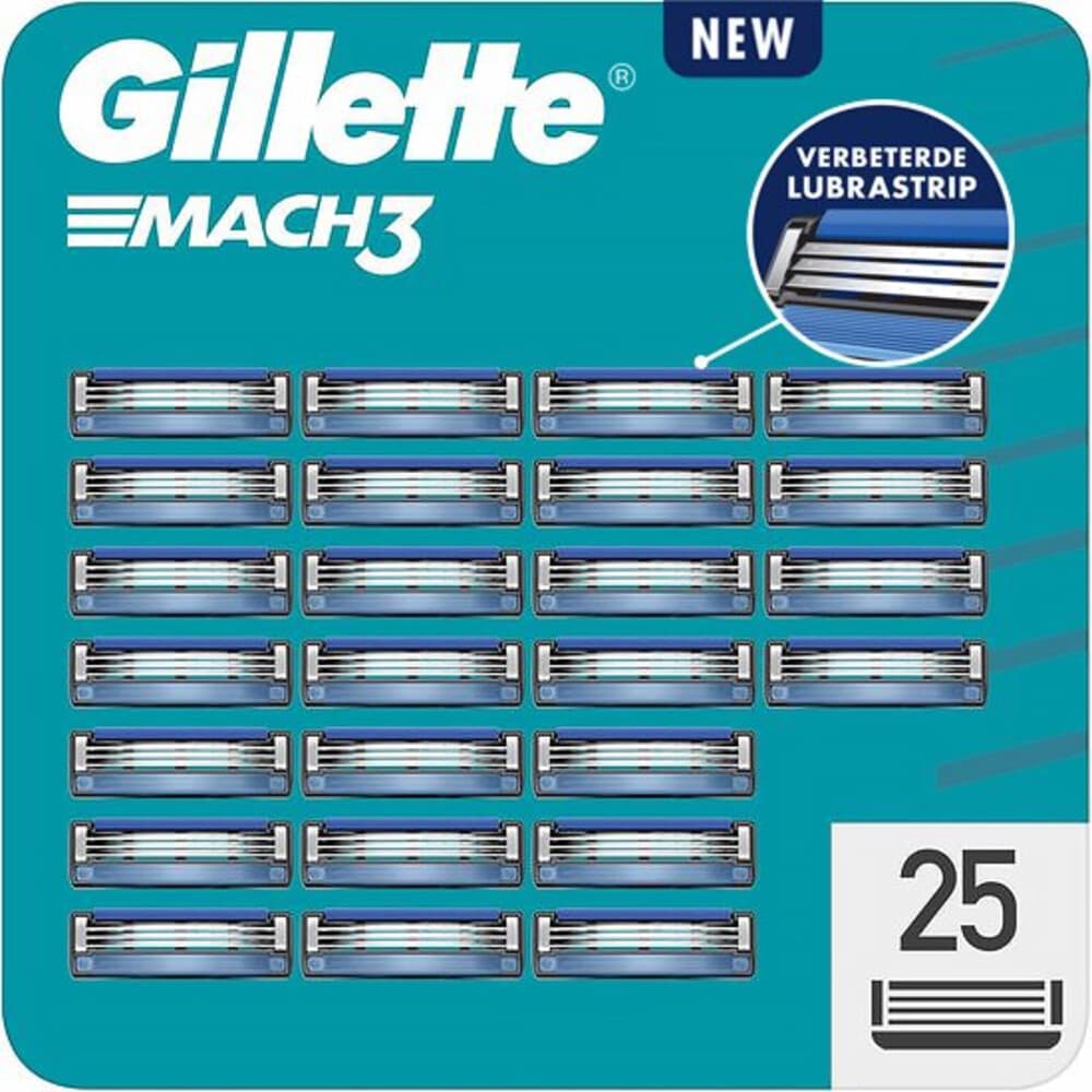 Gillette Scheermesjes Mach 3 25 stuks