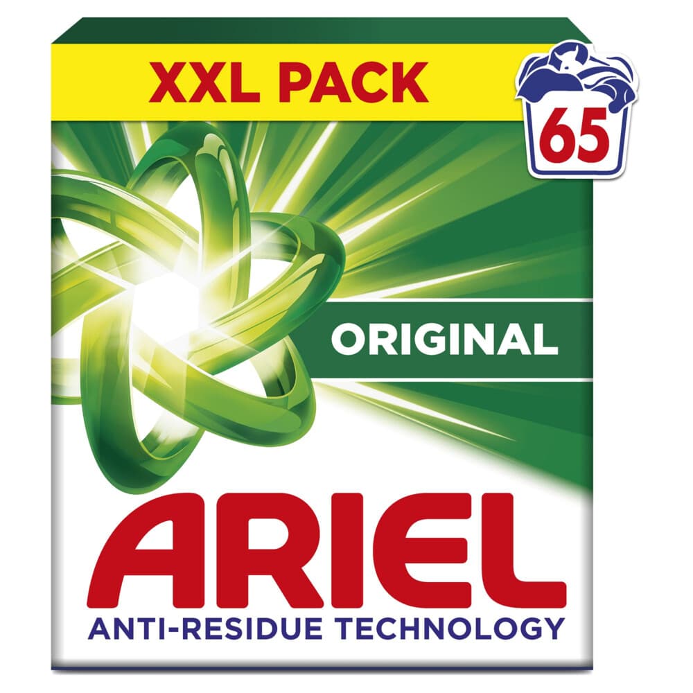 4x Ariel Waspoeder Original 65 Wasbeurten 3,35 kg