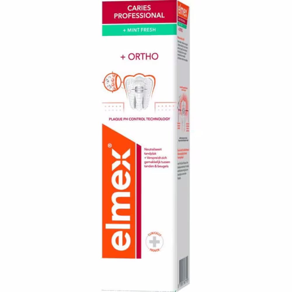 12x Elmex Tandpasta Anti-Cariës Professional Ortho 75 ml