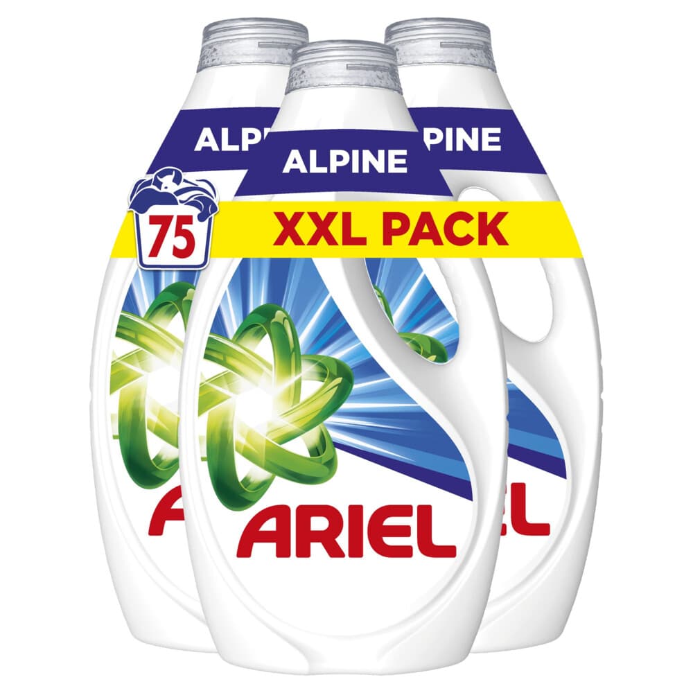 Ariel Vloeibaar Wasmiddel Alpine 75 Wasbeurten 3375 ml