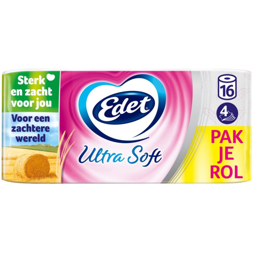 Edet Ultra Soft Toiletpapier 4 Laags 16 stuks