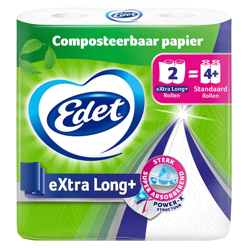 3x Edet Extra Long Keukenpapier 2 stuks