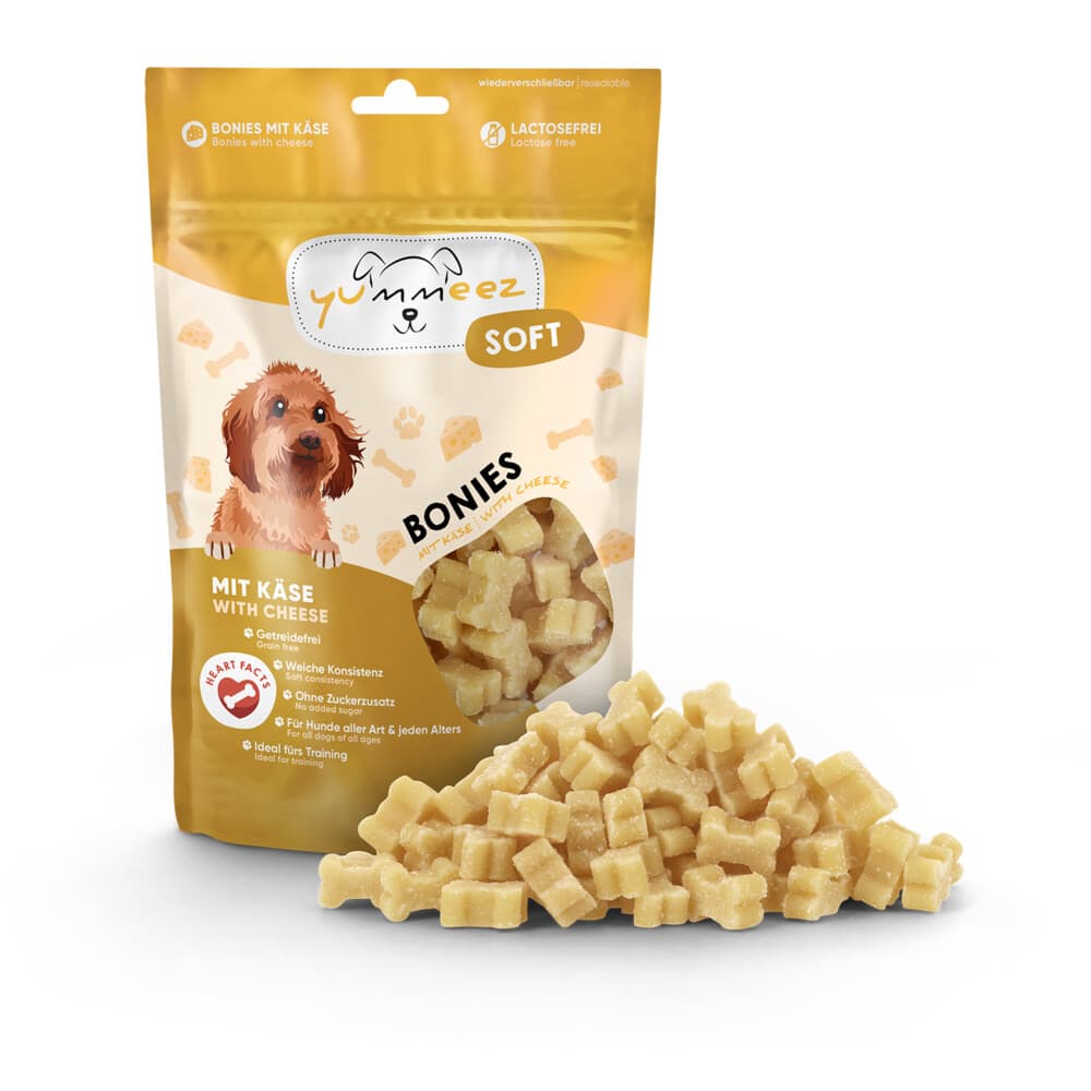 10x Yummeez Soft Bonies Hondensnack Kaas 165 gr