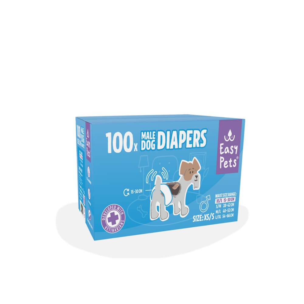 EasyPets Hondenluiers Reu XS/S 100 stuks