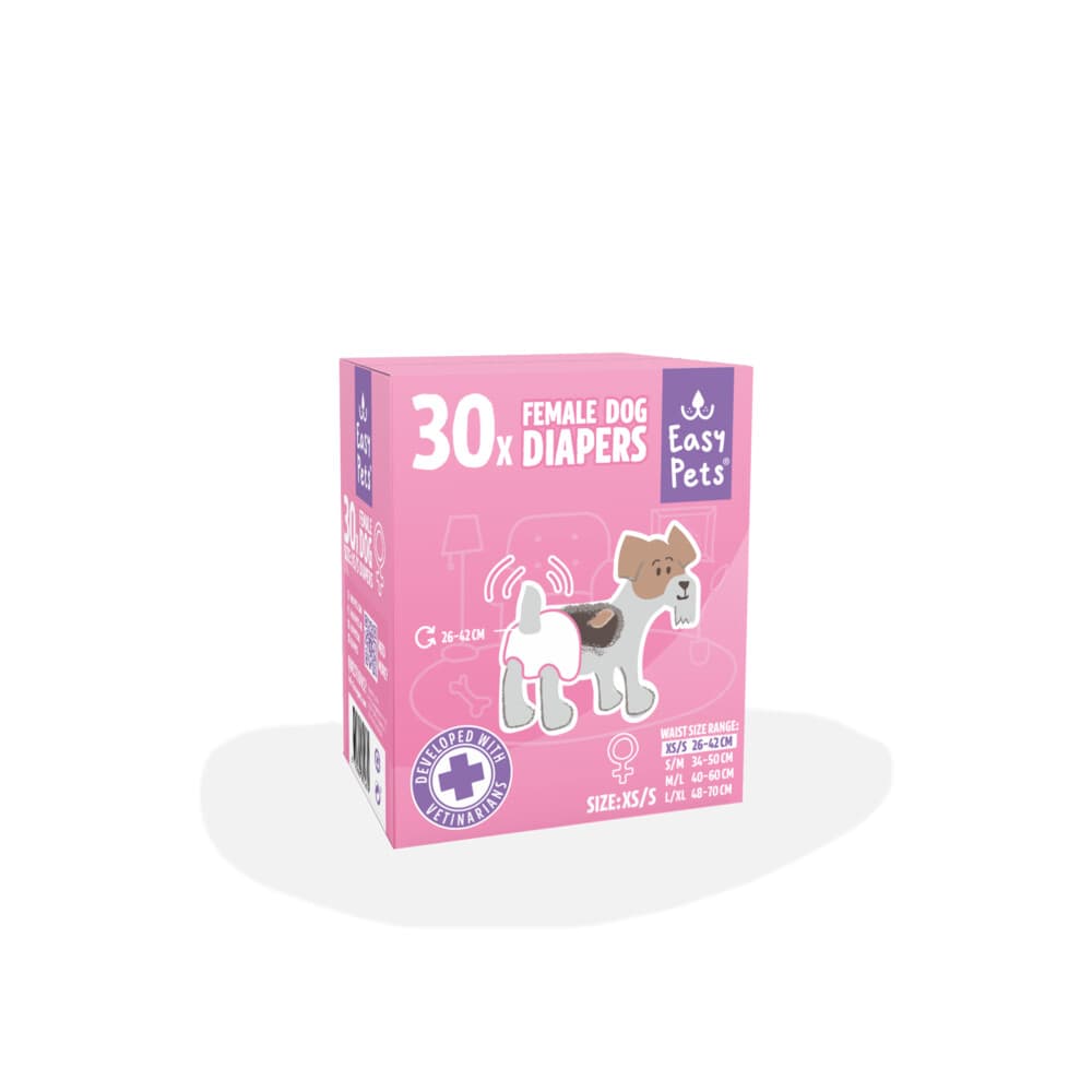 EasyPets Hondenluiers Teef XS/S 30 stuks