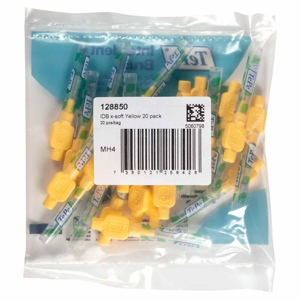 TePe Interdentale Ragers Extra Soft 0,7 mm Maat 4 Geel 20 stuks