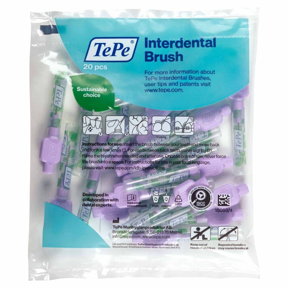TePe Interdentale Ragers Extra Soft 1,1 mm Maat 6 Paars 20 stuks