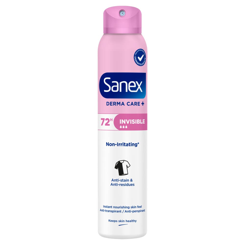 Sanex Deodorant Spray Derma Care+ Invisible 200 ml