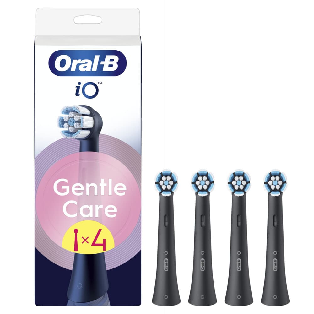 6x Oral-B Opzetborstels iO Gentle Care Zwart 4 stuks