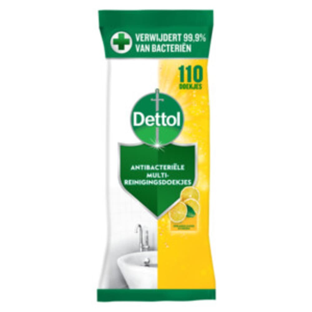 Dettol Reinigingsdoekjes Power&Fresh Citrus 110 stuks