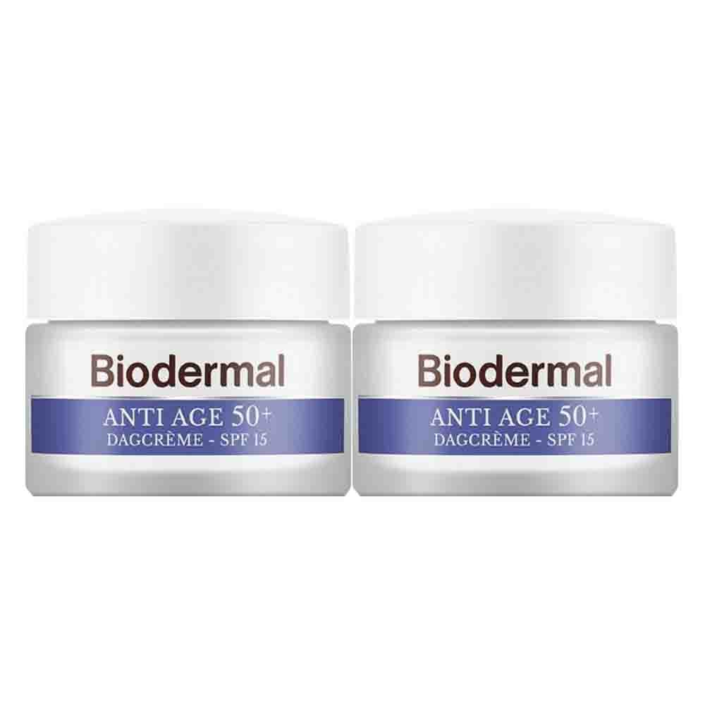 2x Biodermal Dagcreme Anti-Age 50+ 50 ml