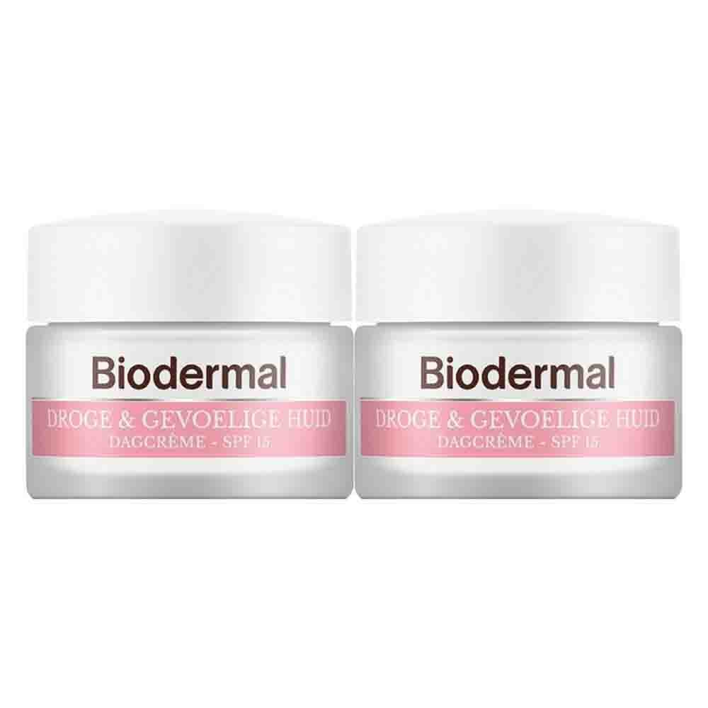 2x Biodermal Dagcrème Gevoelige Huid 50 ml