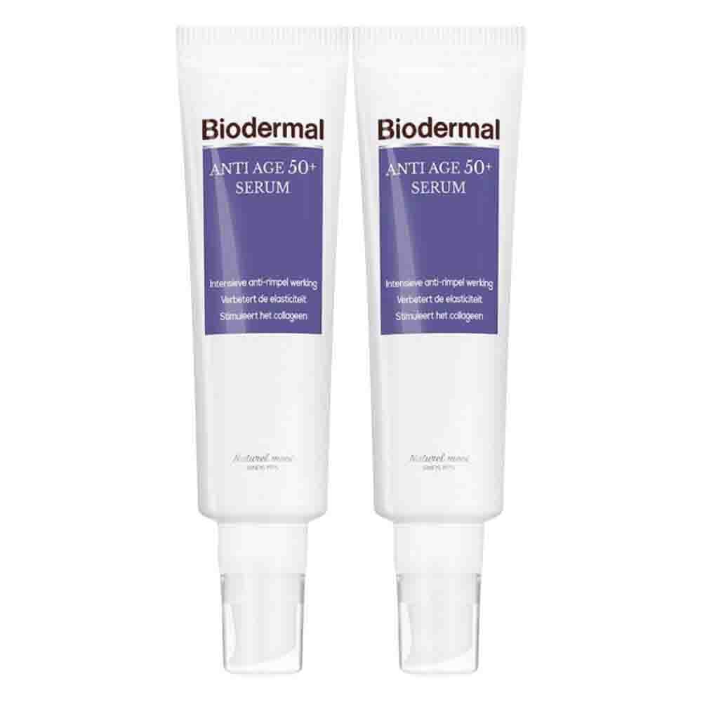 2x Biodermal Gezichtsserum Anti Age 50+ 30 ml