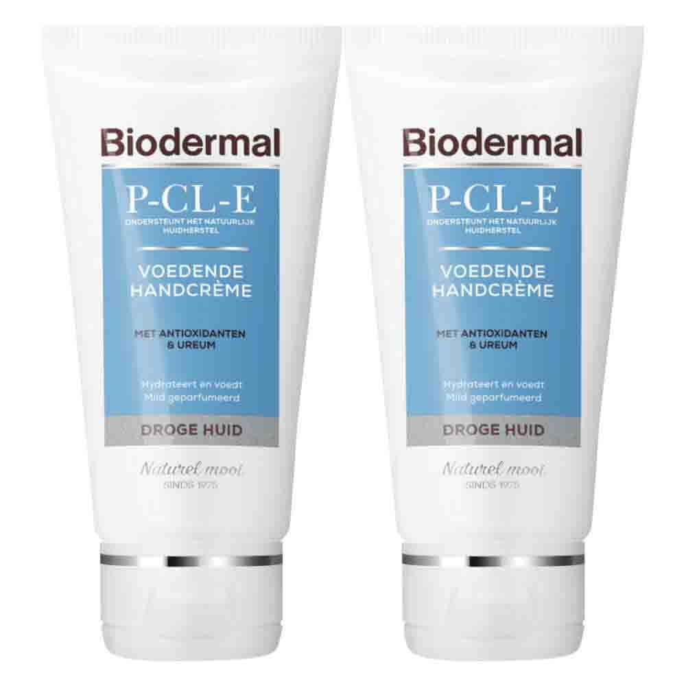 2x Biodermal P-CL-E Voedende Handcrème 75 ml