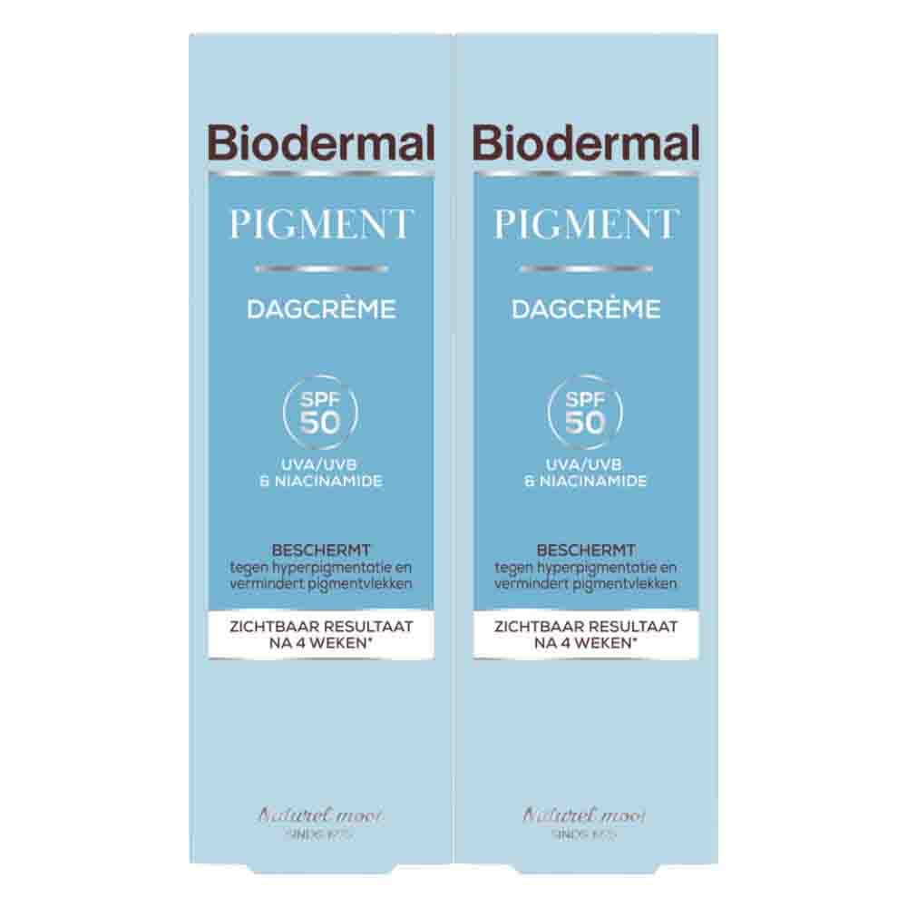 2x Biodermal Pigment Dagcrème 50 ml