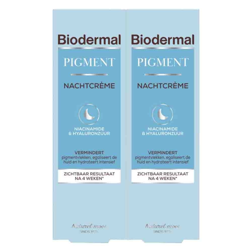 2x Biodermal Pigment Nachtcrème 50 ml