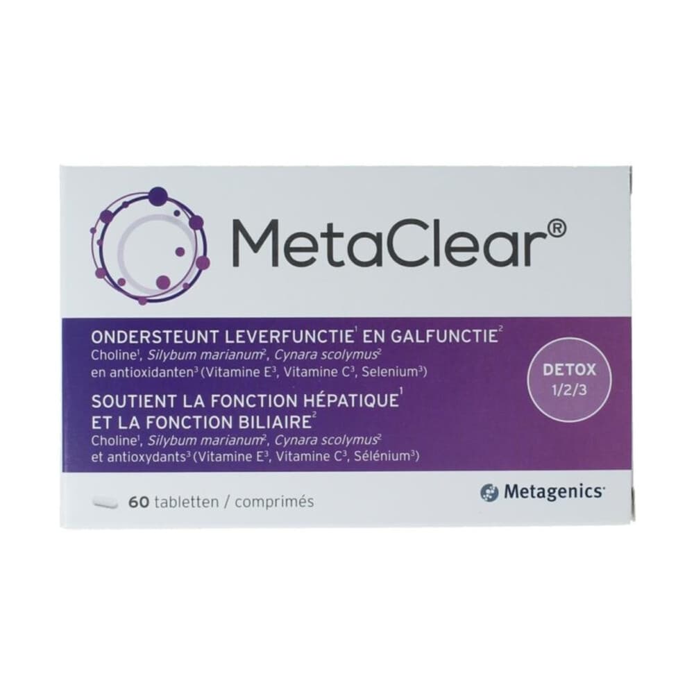 Gratis Verzending: Metagenics MetaClear 60 tabletten