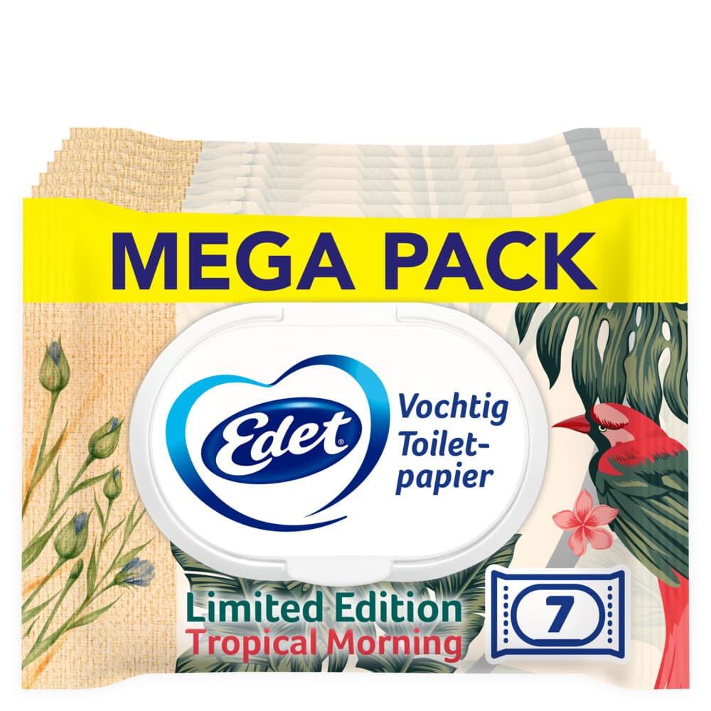7x Edet Limited Edition Vochtige Toiletpapier 42 stuks