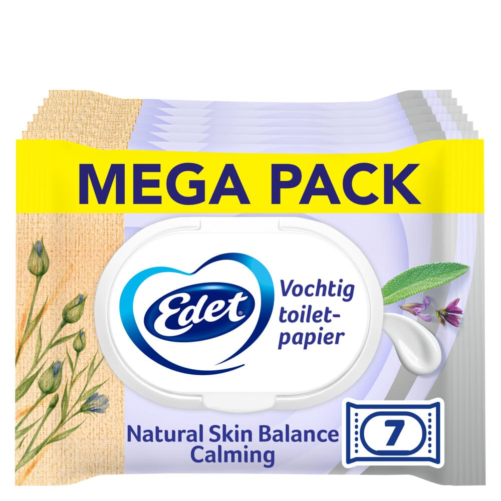 7x Edet Skin Balance Vochtige Toiletpapier 42 stuks