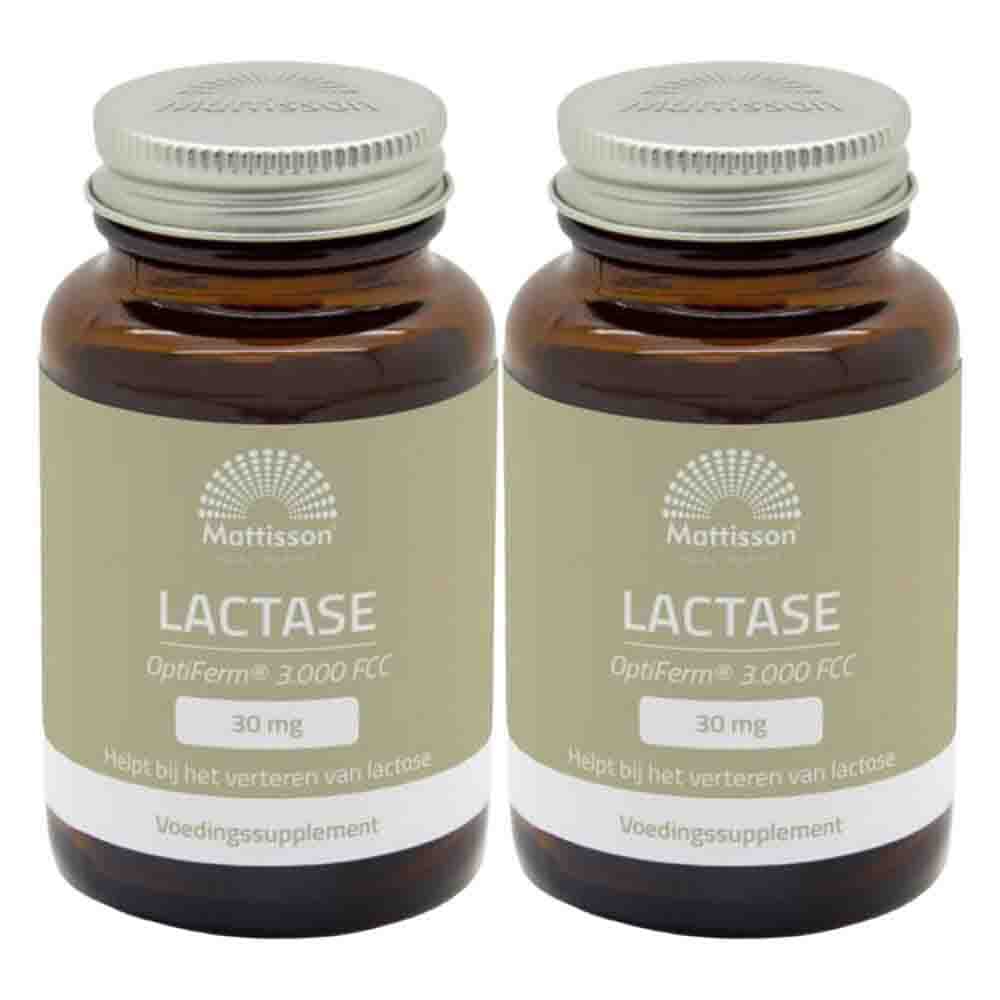 Gratis Verzending: 2x Mattisson Lactase OptiFerm 3000 FCC 90 capsules