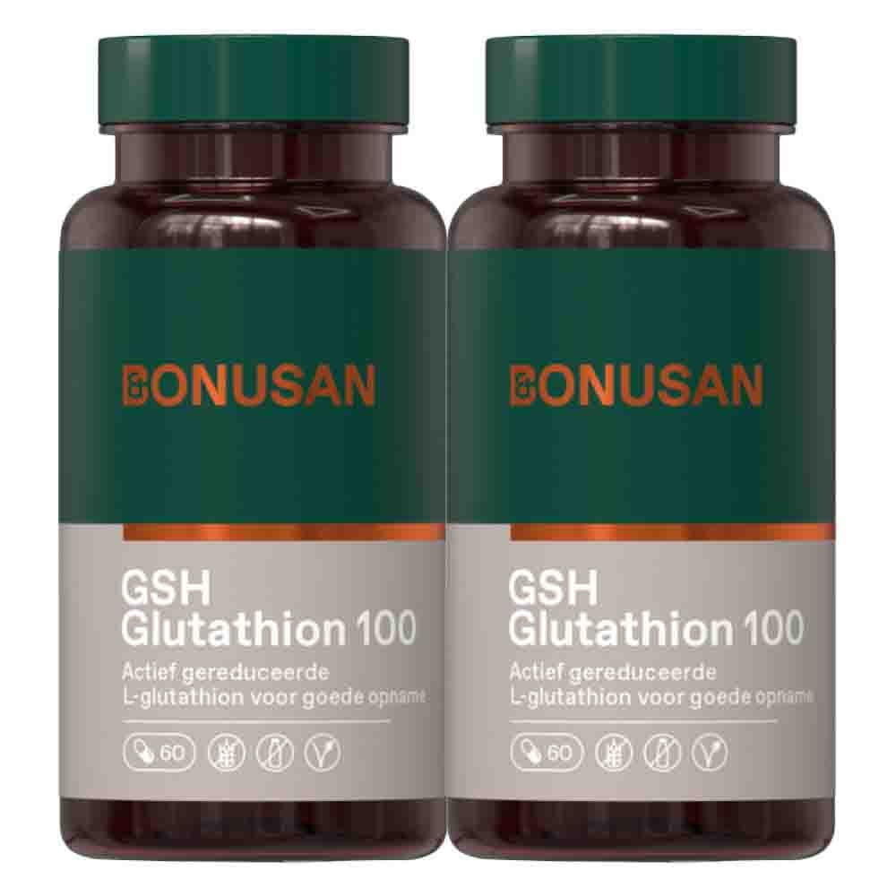 Gratis Verzending: 2x Bonusan GSH Glutathion 100 mg 60 capsules