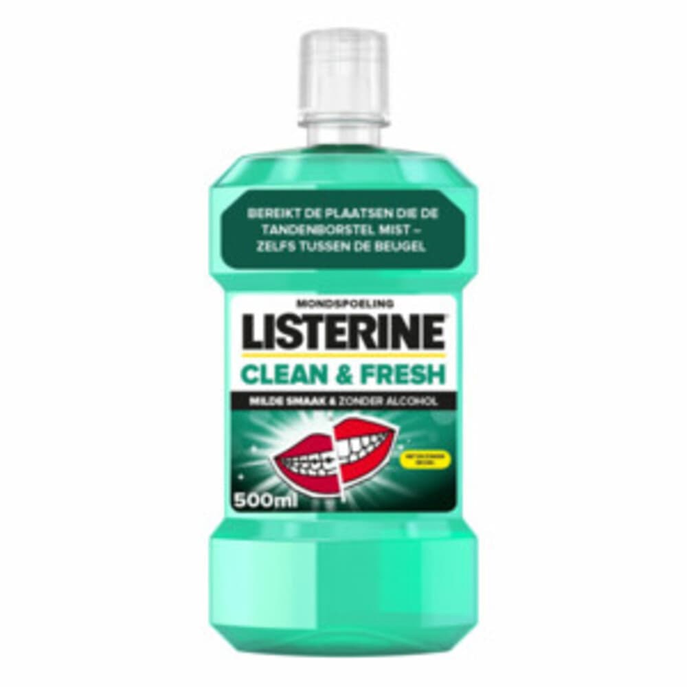 Listerine Mondwater Clean&Fresh zonder Alcohol 500 ml