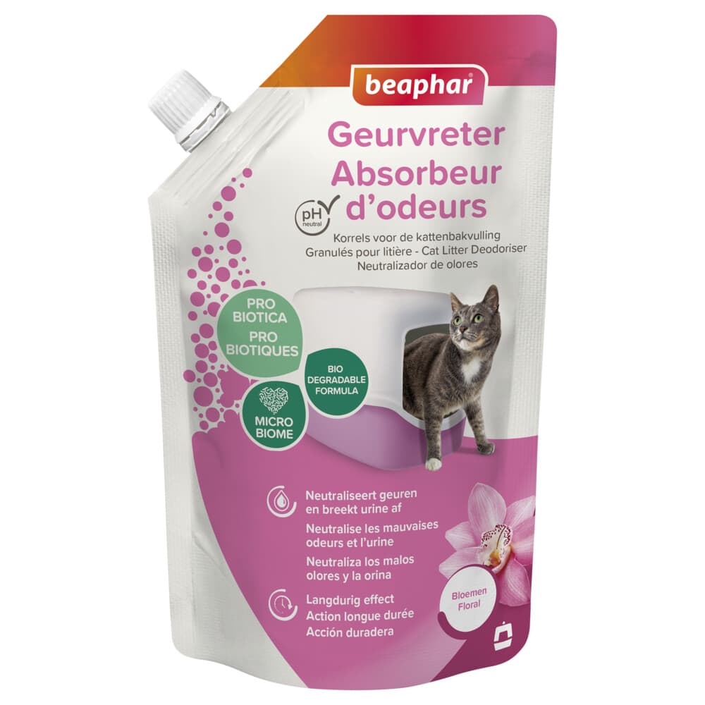 Beaphar Geurvreter Kattenbakreiniging Orchidee 400 gr