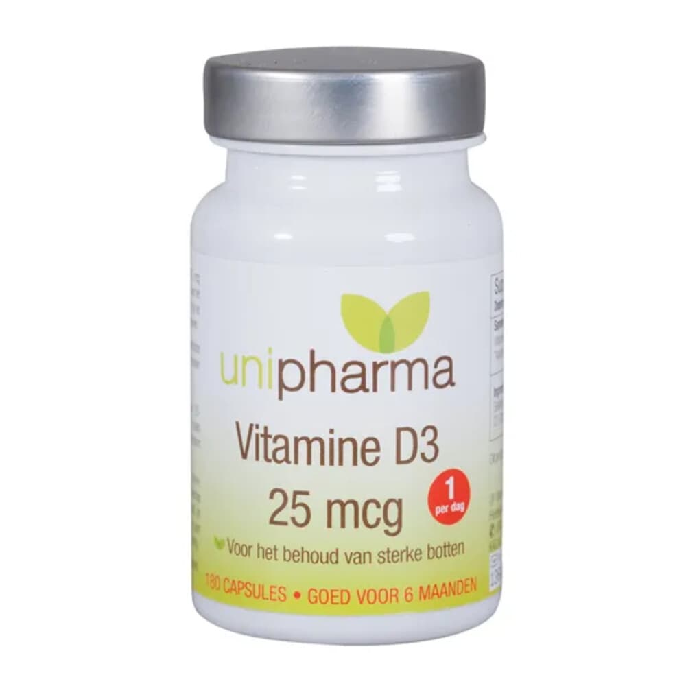 Unipharma Vitamine D3 25mcg 180 capsules