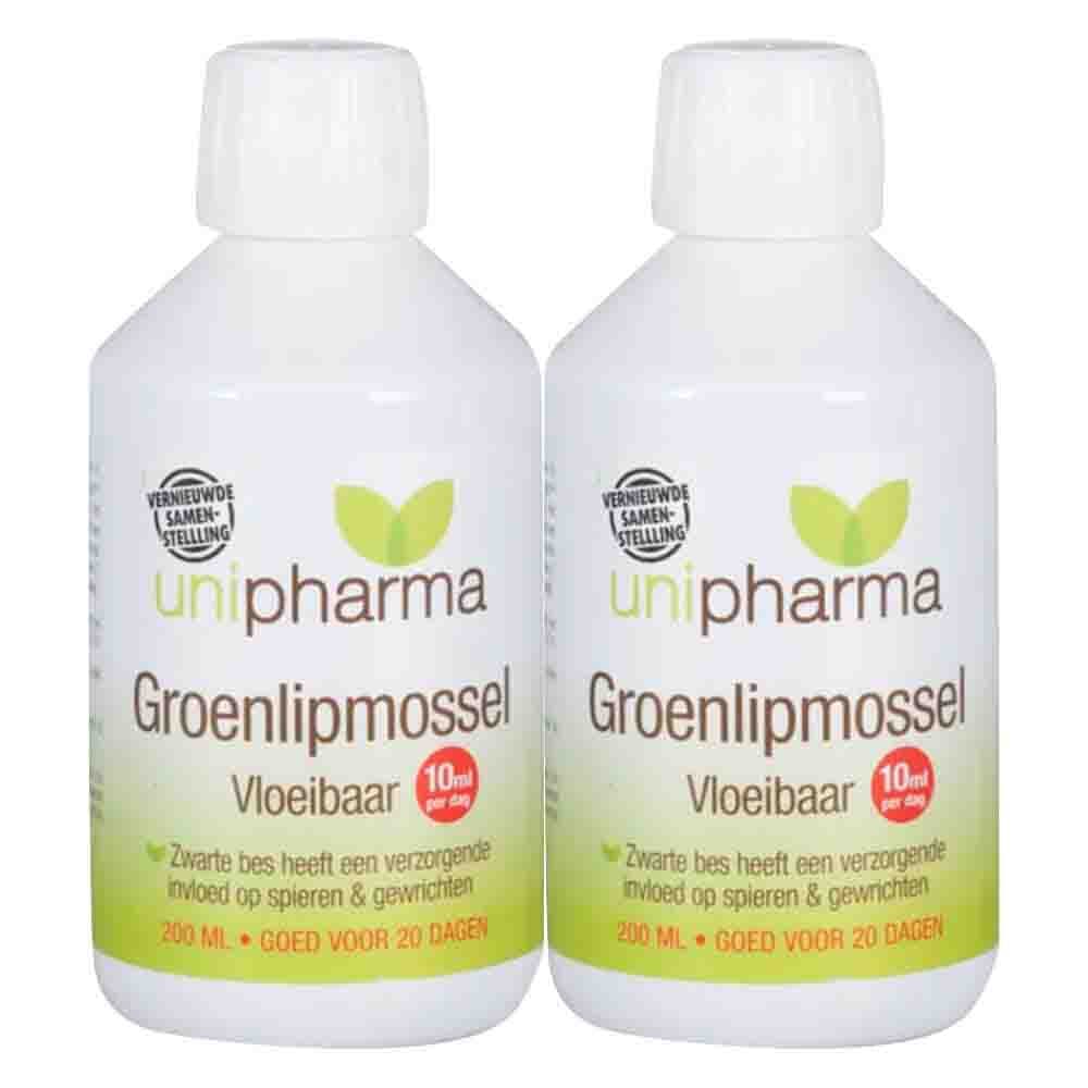 2x Unipharma Groenlipmossel Vloeibaar 200 ml