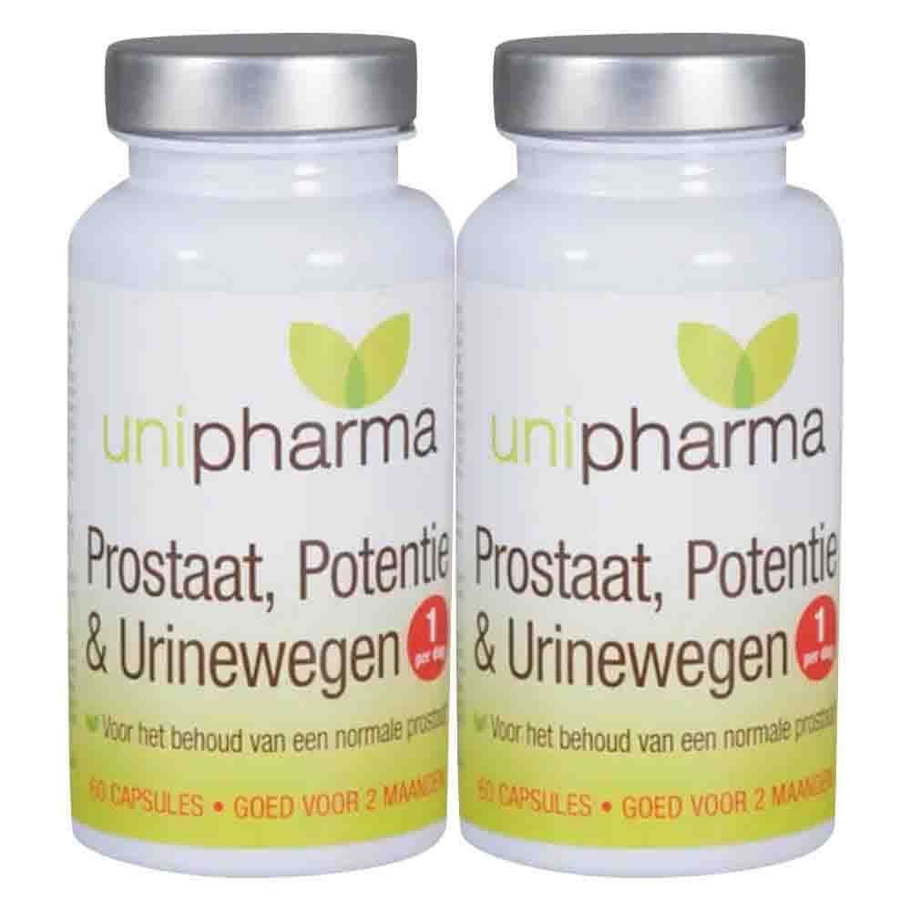 2x Unipharma Prostaat Potentie en Urinewegen 60 tabletten
