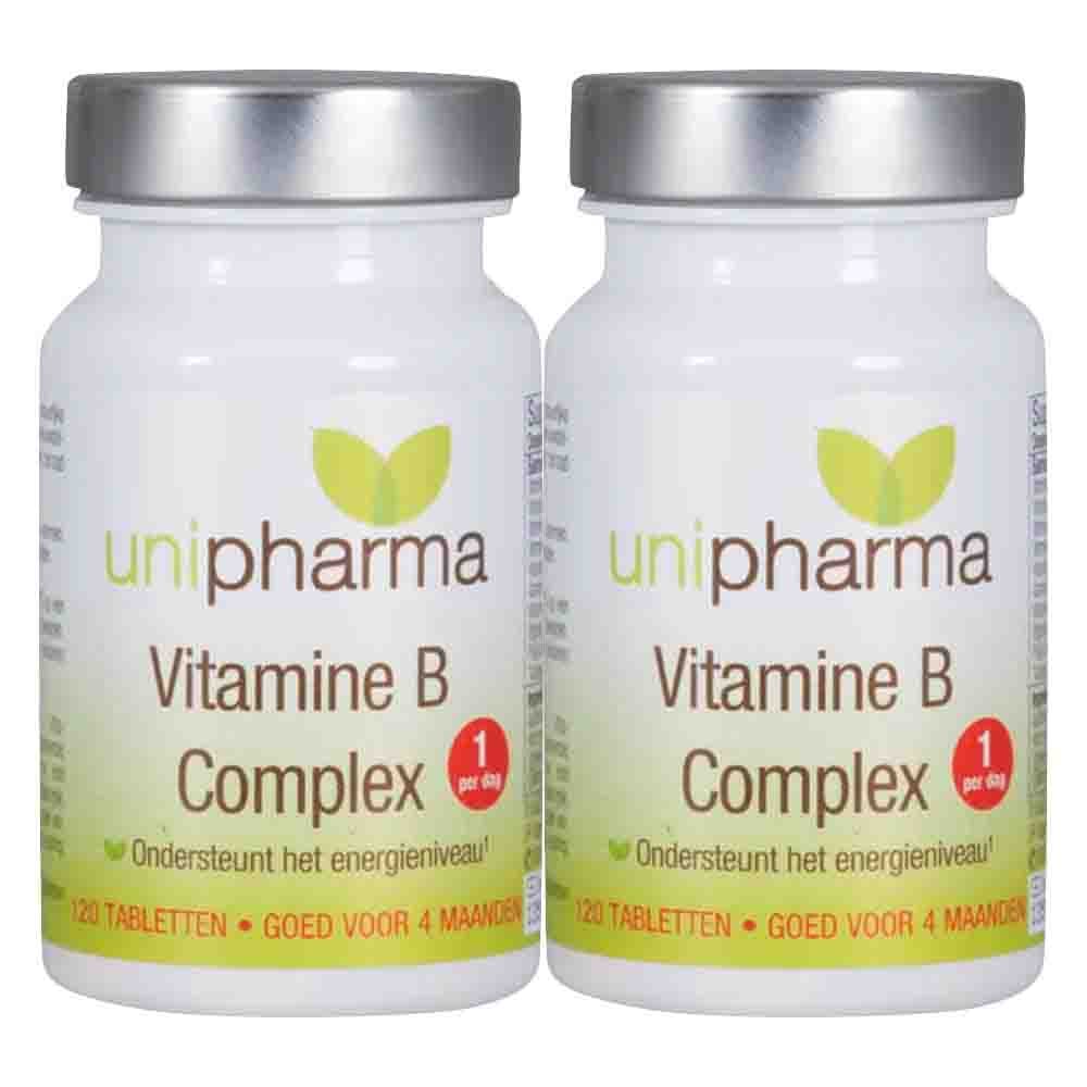 2x Unipharma Vitamine B Complex 120 tabletten