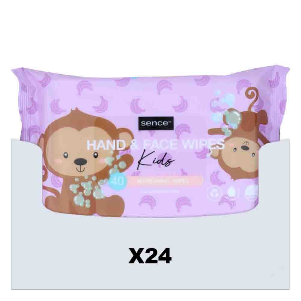 24x Sence Baby&Kids Wipes Hand&Face Refreshing 24x40 = 960 stuks