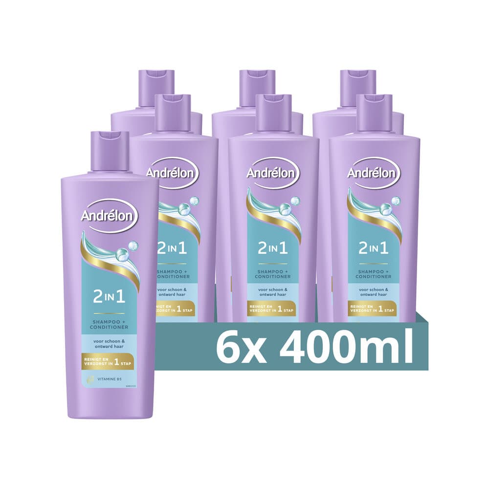 6x Andrélon Shampoo 2-in-1 400 ml