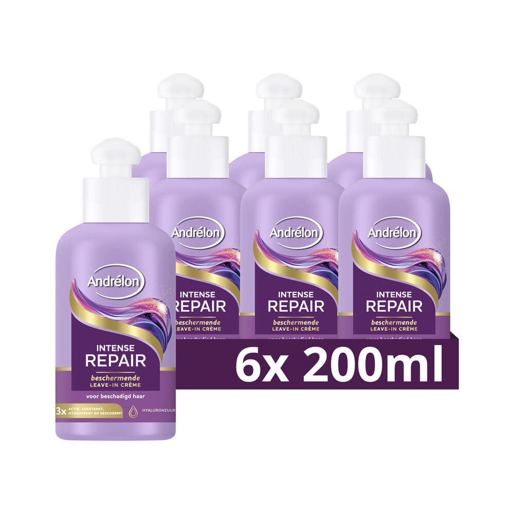 6x Andrélon Leave-In Creme Intense Repair 200 ml
