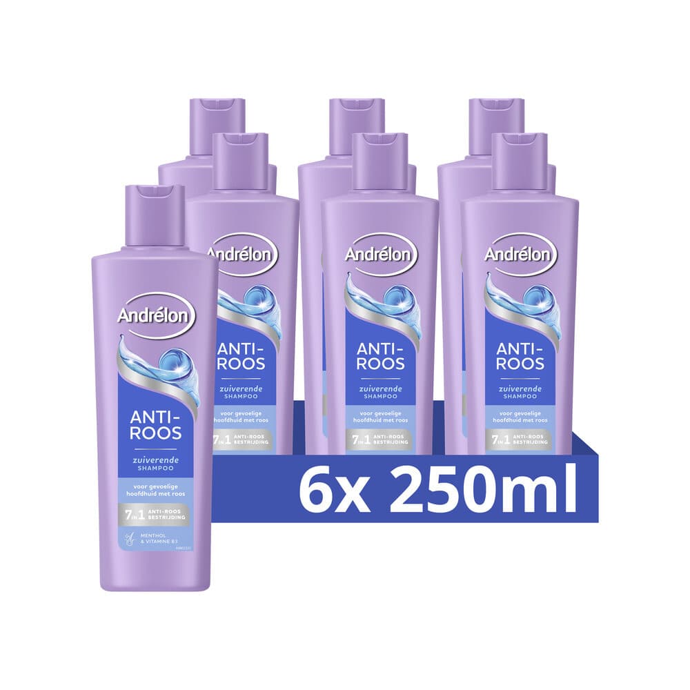6x Andrélon Shampoo Anti Roos 250 ml
