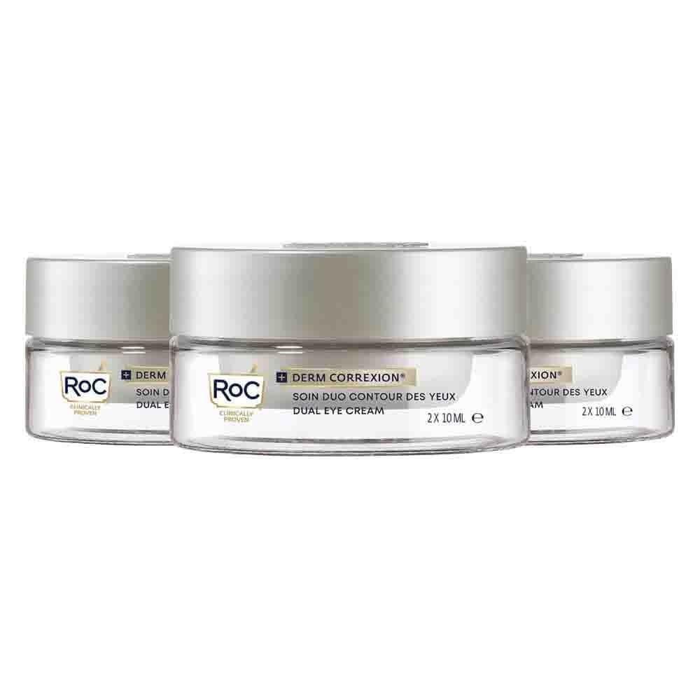 3x RoC Derm Correxion Dual Eye Cream 20 ml