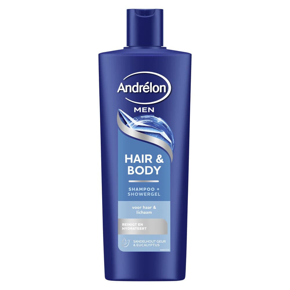 2+1 gratis: Andrélon Shampoo Hair&Body for Men 400 ml
