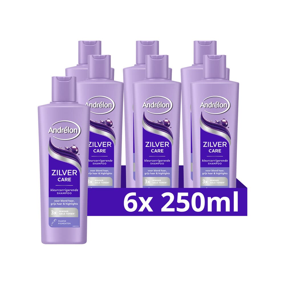 6x Andrélon Shampoo Zilver Care 250 ml