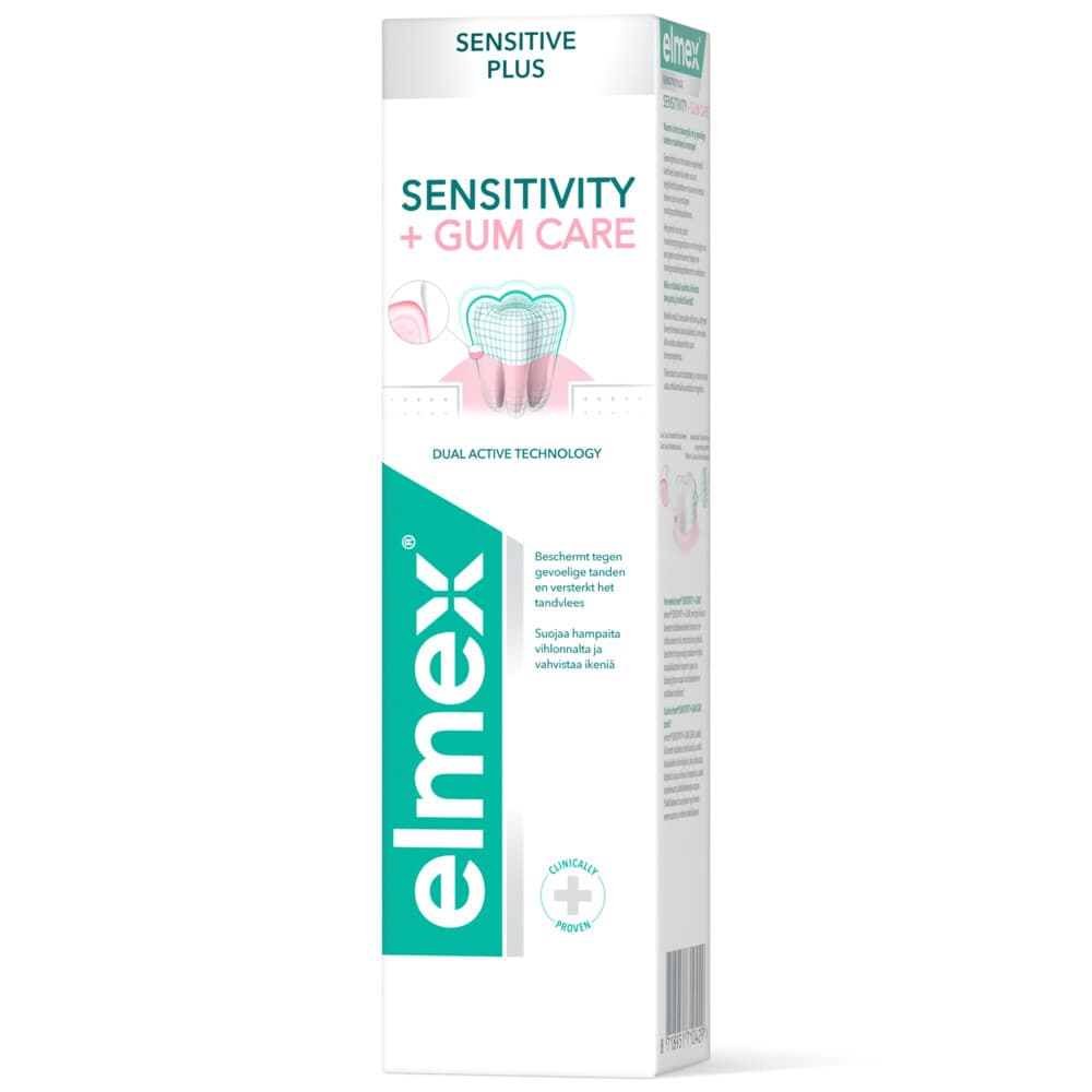 6x Elmex Tandpasta Sensitive Plus Gum Care 75 ml