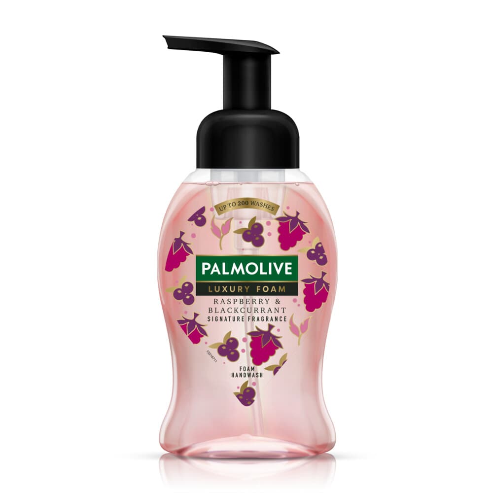 6x Palmolive Handzeep Luxury Foam Raspberry Blackcurrant 250 ml