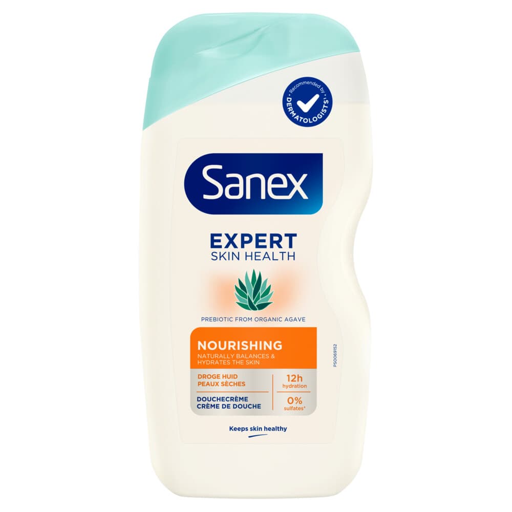 6x Sanex Douchegel Expert Skin Health Nourishing Agave 400 ml