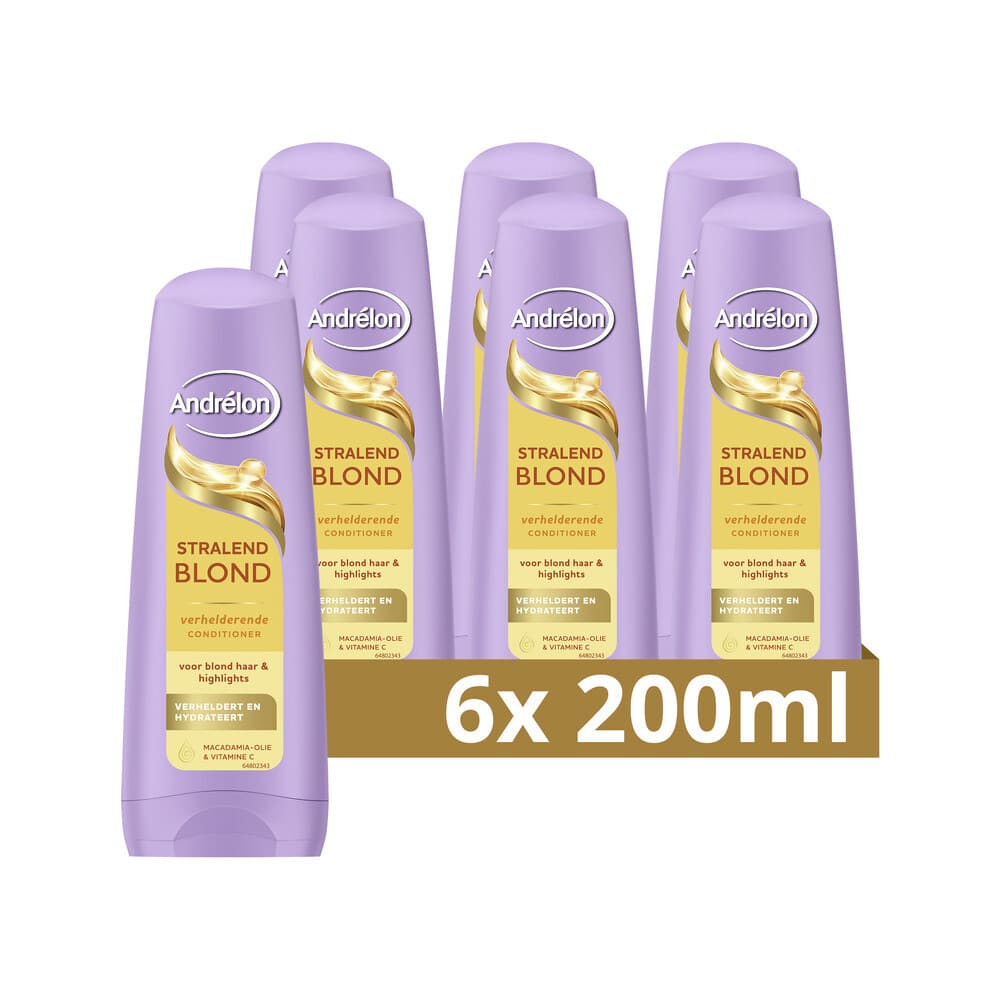 6x Andrélon Conditioner Stralend Blond 200 ml