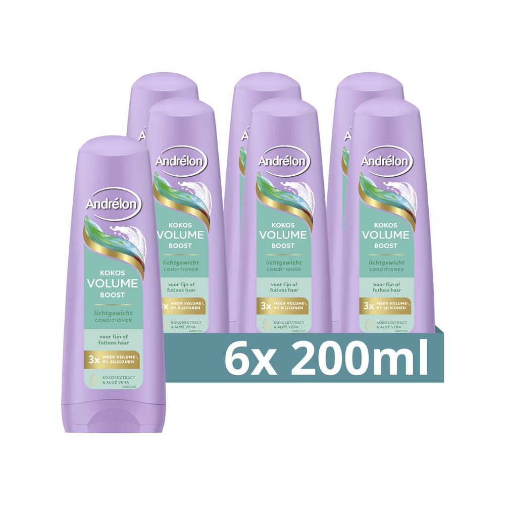 6x Andrélon Conditioner Volume Boost 200 ml