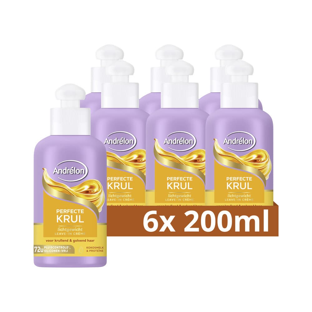 6x Andrélon Leave-In Creme Perfecte Krul 200 ml