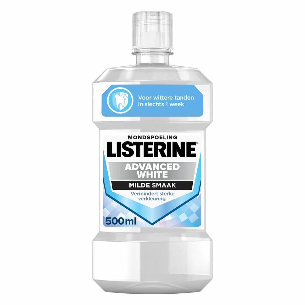 Listerine Mondwater Advanced White Mild 500 ml