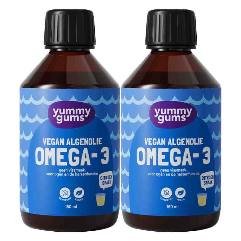 Gratis Verzending: 2x Yummygums Omega-3 Algenolie Vloeibaar 250 ml