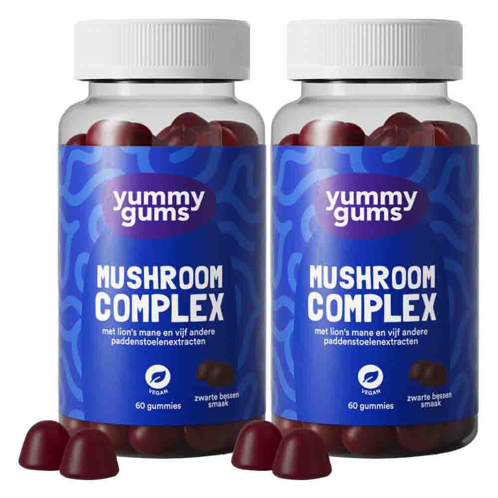 Gratis Verzending: 2x Yummygums Mushroom Complex 60 stuks