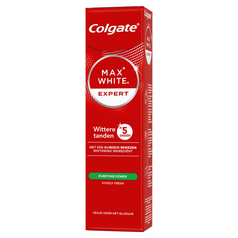 6x Colgate Tandpasta Max White Expert Purifying Power 75 ml